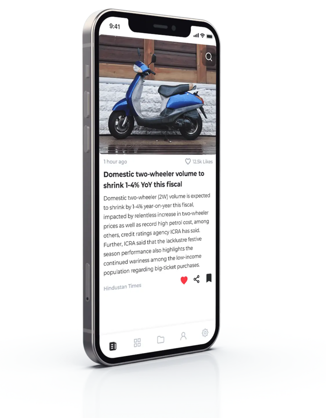 Dodo News App Mockup Image 3: Visualizing a Seamless News Experience